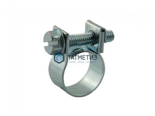 Хомут силовой, тип МИНИ, цинк, 16-18 мм | «ТАТМЕТИЗ» Хомут силовой, тип МИНИ, цинк, 16-18 мм - магазин крепежа «ТАТМЕТИЗ»