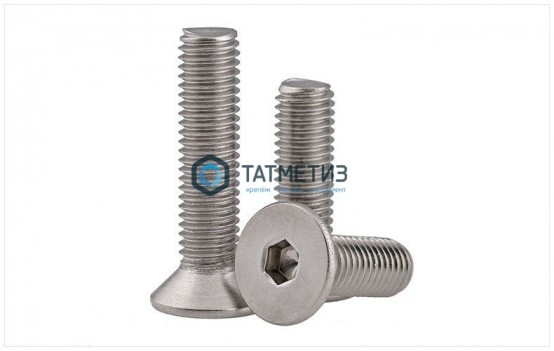 Винт DIN 7991 А2  М 8 х 45 с потай головкой и внутр.шестигранником -  магазин крепежа «ТАТМЕТИЗ»