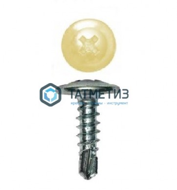 Саморез п/ш сверло 4,2x16  RAL 1014 -  магазин крепежа «ТАТМЕТИЗ»