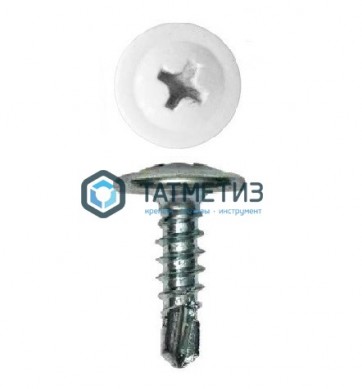 Саморез п/ш сверло 4,2x16  RAL 9003 -  магазин крепежа «ТАТМЕТИЗ»