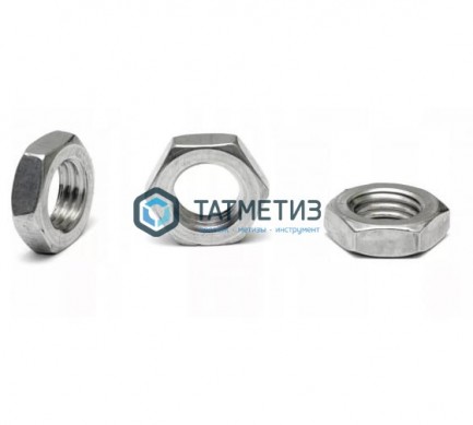 Гайка низкая DIN 439, оц М12  ( 150 шт/уп) ТК -  магазин крепежа «ТАТМЕТИЗ»