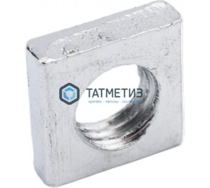 Гайка квадратная низкая DIN 562, оц М12  ( 150 шт/уп) ТК -  магазин крепежа «ТАТМЕТИЗ»