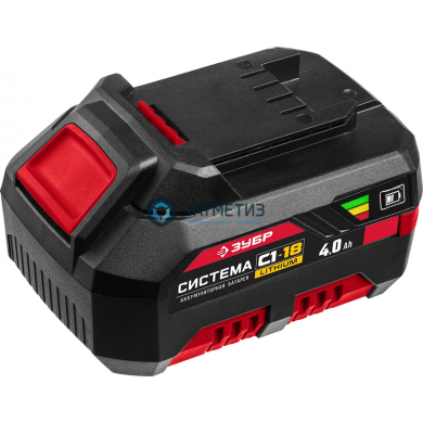 АКБ-18 С1 Аккумуляторная батарея 18 В, Li-Ion, 1.3 Ач, ЗУБР -  магазин крепежа «ТАТМЕТИЗ»