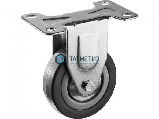 Колесо неповоротное с площадкой серая резина d  50 мм -  магазин крепежа «ТАТМЕТИЗ»