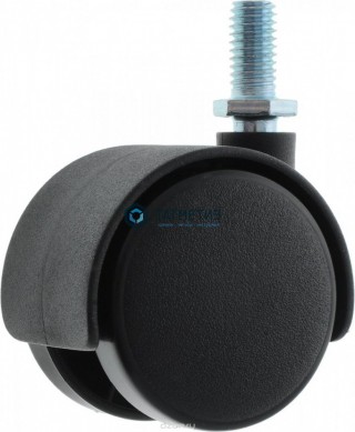Колесо мебельное поворотное, черный нейлон, крепление с болтом TWT50 | «ТАТМЕТИЗ» Колесо мебельное поворотное, черный нейлон, крепление с болтом TWT50 - магазин крепежа «ТАТМЕТИЗ»