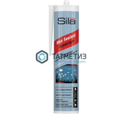 Герметик аквариумный Sila PRO Max Sealant AQ ЧЕРНЫЙ 280 мл/24 -  магазин крепежа «ТАТМЕТИЗ»