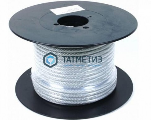 Трос с ПВХ стальной оц. 4-3  (250 м/бух) КТ / R -  магазин крепежа «ТАТМЕТИЗ»
