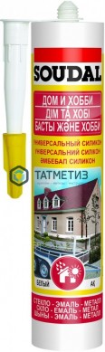 Герметик силиконовый SOUDAL универсальный БЕЛЫЙ 280 мл / 15 -  магазин крепежа «ТАТМЕТИЗ»