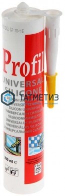 Герметик силиконовый Profil универсальный БЕЛЫЙ 270 мл / 15 | «ТАТМЕТИЗ» Герметик силиконовый Profil универсальный БЕЛЫЙ 270 мл / 15 - магазин крепежа «ТАТМЕТИЗ»