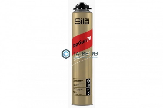 Пена монтажная проф Sila Pro TopGun 70 880 мл /12 | «ТАТМЕТИЗ» Пена монтажная проф Sila Pro TopGun 70 880 мл /12 - магазин крепежа «ТАТМЕТИЗ»