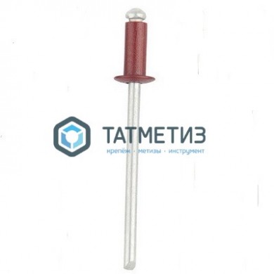 Заклепки ZK ал/ст 4,0x10 RAL 3005 (1000 шт/уп) ТК -  магазин крепежа «ТАТМЕТИЗ»