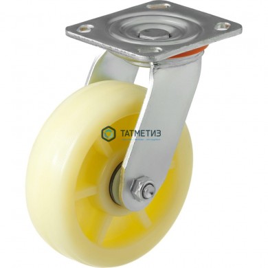 Колеса большегрузные НЕЙЛОН поворотное с площадкой d 125 мм | «ТАТМЕТИЗ» Колеса большегрузные НЕЙЛОН поворотное с площадкой d 125 мм - магазин крепежа «ТАТМЕТИЗ»