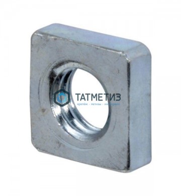 Гайка квадратная низкая DIN 562, оц М 8  (8000 шт/уп) МН -  магазин крепежа «ТАТМЕТИЗ»