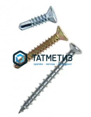 Саморезы оконные 3,9х19 сверло цинк  ( 1 000 шт/уп) DR -  магазин крепежа «ТАТМЕТИЗ»