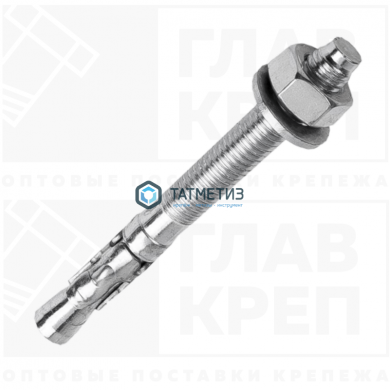 Анкер клиновой 16x140  ( 15 шт/уп) БЕЛЫЙ ЦИНК R -  магазин крепежа «ТАТМЕТИЗ»