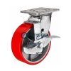 Колесо большегрузное ПОЛИУРЕНТАН поворотное с тормозом d 100 мм | «ТАТМЕТИЗ» Колесо большегрузное ПОЛИУРЕНТАН поворотное с тормозом d 100 мм - магазин крепежа «ТАТМЕТИЗ»