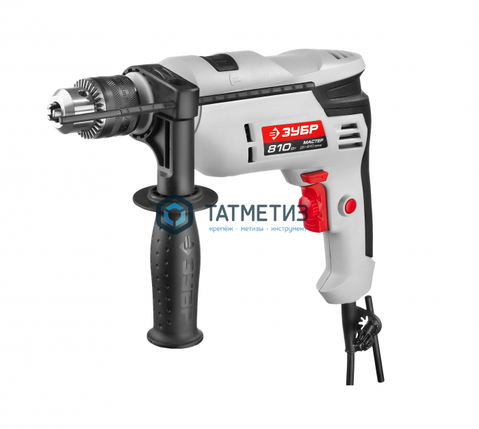 Дрель ударная, ЗУБР ДУ-810 ЭРМ2, патрон 13мм, реверс, сталь 10 мм бетон 13 мм дерево 20 мм, 810 Вт Дрель ударная, ЗУБР ДУ-810 ЭРМ2, патрон 13мм, реверс, сталь 10 мм бетон 13 мм дерево 20 мм, 810 Вт