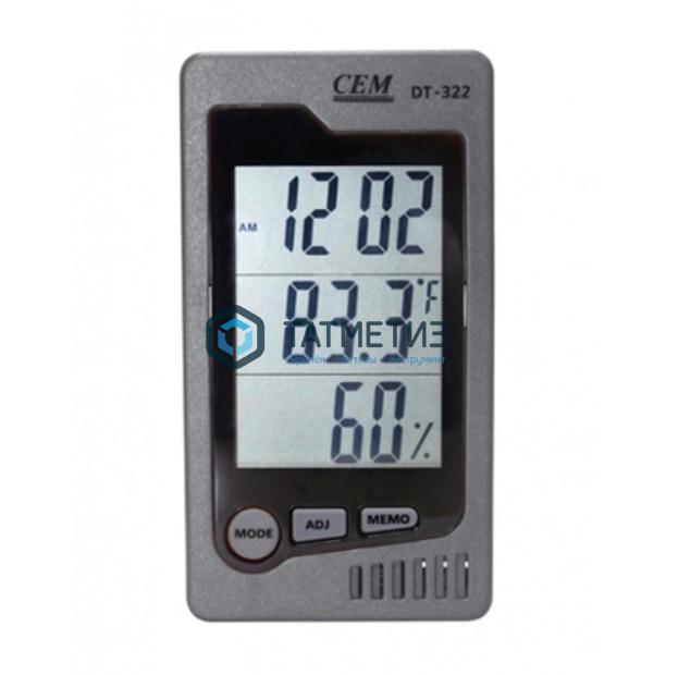 Цифровой Термогигрометр часы DT-322 CEM Цифровой Термогигрометр часы DT-322 CEM