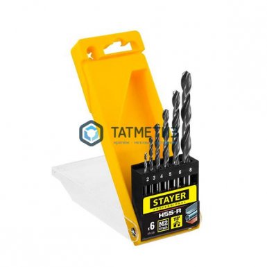 Набор сверл по металлу, 6 шт (2-8мм), класс В  STAYER PROFI -  магазин «ТАТМЕТИЗ»