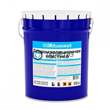 Мастика гидроизоляционная 21,5 л BITUMAST | «ТАТМЕТИЗ» Мастика гидроизоляционная 21,5 л BITUMAST - магазин «ТАТМЕТИЗ»