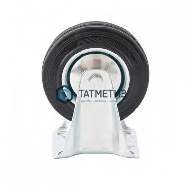 Колесо неповоротное d-200мм, крепление платформенное // СИБРТЕХ | «ТАТМЕТИЗ» Колесо неповоротное d-200мм, крепление платформенное // СИБРТЕХ - магазин «ТАТМЕТИЗ»