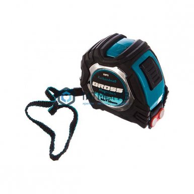 Рулетка Magnetisch, 5м х 25мм, обрезин. корпус,автоматич. фиксация, нейлон. покр.,магн.зацеп// Gross -  магазин «ТАТМЕТИЗ»