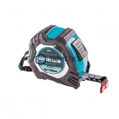 Рулетка Magnetisch, 3м х 16мм,обрезин. корпус,автоматич. фиксация, нейлон. покр.,магн. зацеп// Gross -  магазин «ТАТМЕТИЗ»