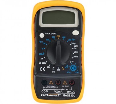 Мультиметр универсальный MAS830L Proconnect -  магазин крепежа «ТАТМЕТИЗ»