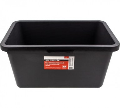 Таз прямоугольный строительный усиленный, 45л// Matrix -  магазин «ТАТМЕТИЗ»