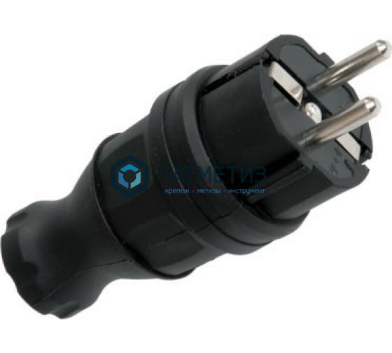 Эл.вилка прямая каучук 230В 2P+PE 16A IP44 PROxima EKF Эл.вилка прямая каучук 230В 2P+PE 16A IP44 PROxima EKF