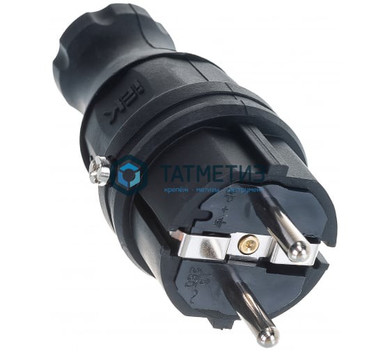 Эл.вилка прямая с/з каучук ОМЕГА IP44 ВБп3-1-0м IEK Эл.вилка прямая с/з каучук ОМЕГА IP44 ВБп3-1-0м IEK