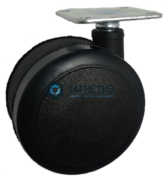 Колесо мебельное поворотное, черный нейлон FWP60 Колесо мебельное поворотное, черный нейлон FWP60