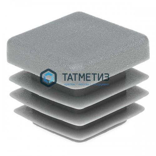 Заглушка для труб квадратная 20 х 20 мм (400 шт/уп) серая Заглушка для труб квадратная 20 х 20 мм (400 шт/уп) серая
