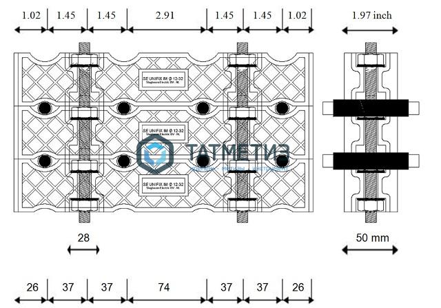Кабельные блоки: Dutchclamp Unifix IM 3x12-32 Кабельные блоки: Dutchclamp Unifix IM 3x12-32