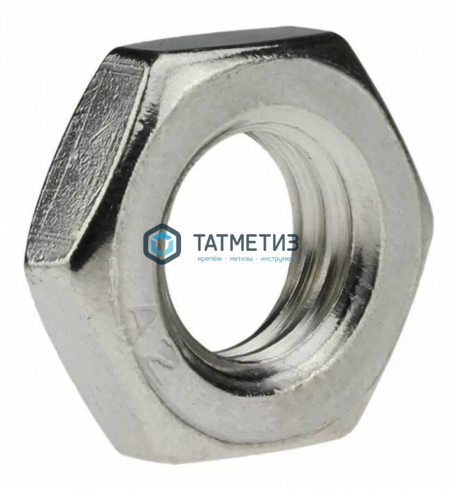 Гайка шестигранная низкая ДИН 439 А2 BM12 Гайка шестигранная низкая ДИН 439 А2 BM12