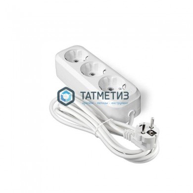 Удлинитель бытовой 3х3м с заземлением 16А АВС-пластик E-303 Универсал | «ТАТМЕТИЗ» Удлинитель бытовой 3х3м с заземлением 16А АВС-пластик E-303 Универсал - магазин крепежа «ТАТМЕТИЗ»