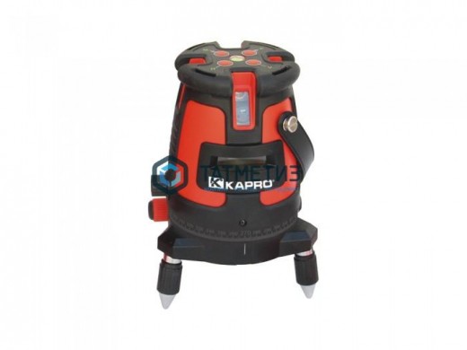 Уровень лазерный (4 вертикали, 1 горизонталь, тренога, очки) 875-набор КАПРО (KAPRO) | «ТАТМЕТИЗ» Уровень лазерный (4 вертикали, 1 горизонталь, тренога, очки) 875-набор КАПРО (KAPRO) - магазин крепежа «ТАТМЕТИЗ»