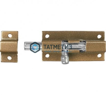Задвижка накладная для окон и мебели "ШП-40 КМЦ", цвет коричневый металлик/цинк, 40мм | «ТАТМЕТИЗ» Задвижка накладная для окон и мебели "ШП-40 КМЦ", цвет коричневый металлик/цинк, 40мм - магазин крепежа «ТАТМЕТИЗ»