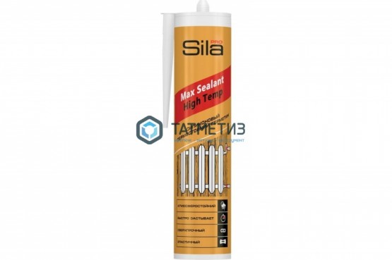 Герметик силиконовый Sila PRO Max Sealan High Temp термостойкий КРАСНЫЙ 280 мл -  магазин крепежа «ТАТМЕТИЗ»