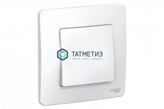 Выключатель 1-кл. ОП BLANCA, 6A, 250B, белый, с изол. пластиной, Schneider Electric | «ТАТМЕТИЗ» Выключатель 1-кл. ОП BLANCA, 6A, 250B, белый, с изол. пластиной, Schneider Electric - магазин крепежа «ТАТМЕТИЗ»