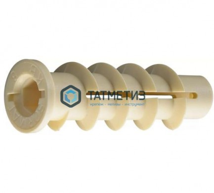 Дюбель д/газобетона нейлон 14х70 (шуруп 10 мм) КТ | «ТАТМЕТИЗ» Дюбель д/газобетона нейлон 14х70 (шуруп 10 мм) КТ - магазин крепежа «ТАТМЕТИЗ»