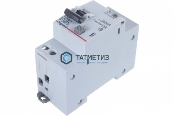 Выключатель авт.дифференциального тока 1п C 32 А 30 мА тип AC 6 кА (1P+N) RX3 Legrand -  магазин крепежа «ТАТМЕТИЗ»