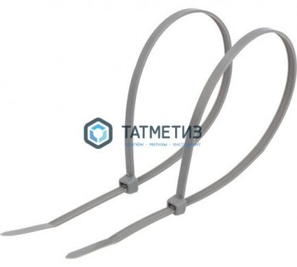 Хомут-стяжка нейлон 250 х 3,6 (100 шт/уп) REXANT серый | «ТАТМЕТИЗ» Хомут-стяжка нейлон 250 х 3,6 (100 шт/уп) REXANT серый - магазин крепежа «ТАТМЕТИЗ»