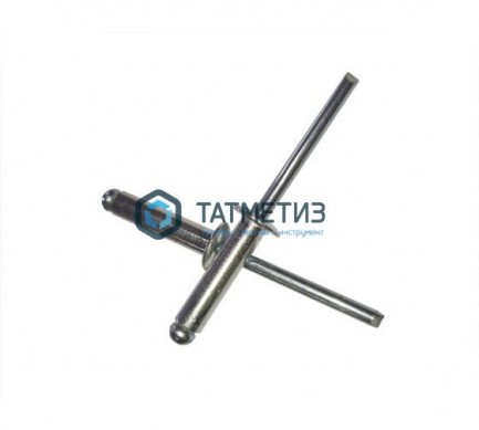 Заклепка 4,8 х 16 вытяжная нерж А2/А2 DIN 7337 | «ТАТМЕТИЗ» Заклепка 4,8 х 16 вытяжная нерж А2/А2 DIN 7337 - магазин крепежа «ТАТМЕТИЗ»