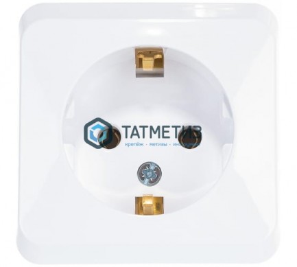 Розетка 1-м ОП Этюд 16А с заземл. бел. SchE PA16-003B | «ТАТМЕТИЗ» Розетка 1-м ОП Этюд 16А с заземл. бел. SchE PA16-003B - магазин крепежа «ТАТМЕТИЗ»