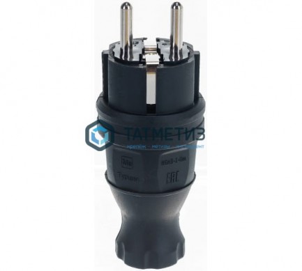 Эл.вилка прямая с/з каучук ОМЕГА IP44 ВБп3-1-0м IEK | «ТАТМЕТИЗ» Эл.вилка прямая с/з каучук ОМЕГА IP44 ВБп3-1-0м IEK - магазин крепежа «ТАТМЕТИЗ»