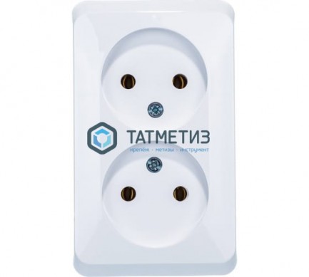 Розетка 2-м СП Этюд 16А без заземл. бел. SchE PC16-005B -  магазин крепежа «ТАТМЕТИЗ»