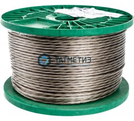 Трос с ПВХ стальной оц. 4-3  (200 м/бух) SR -  магазин крепежа «ТАТМЕТИЗ»