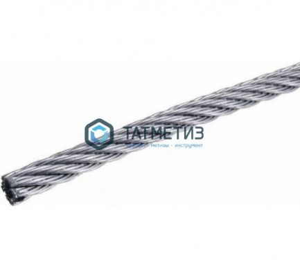 Трос стальной оц. 1 мм DIN 3055 (200 м/бух) | «ТАТМЕТИЗ» Трос стальной оц. 1 мм DIN 3055 (200 м/бух) - магазин крепежа «ТАТМЕТИЗ»