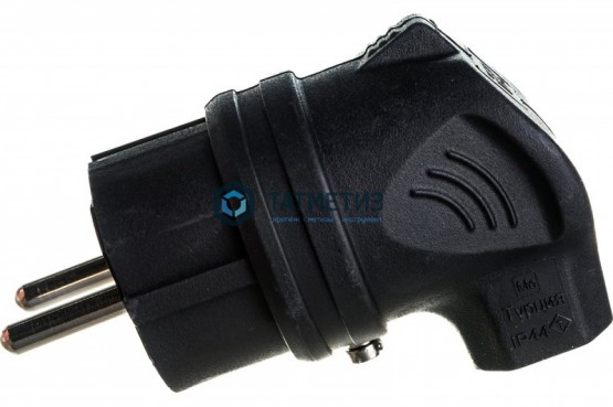 Эл.вилка каучук кабельная, боковой ввод, с з ИЭК ОМЕГА IP44 | «ТАТМЕТИЗ» Эл.вилка каучук кабельная, боковой ввод, с з ИЭК ОМЕГА IP44 - магазин крепежа «ТАТМЕТИЗ»